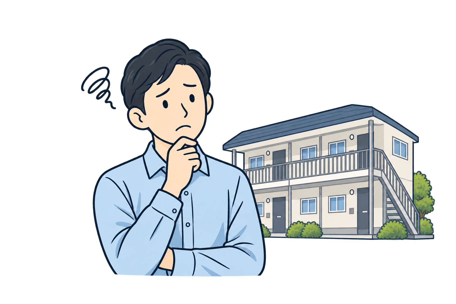小規模物件のオーナー様のイラスト